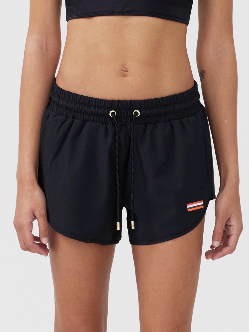 P.E Nation “ramp” black running shorts